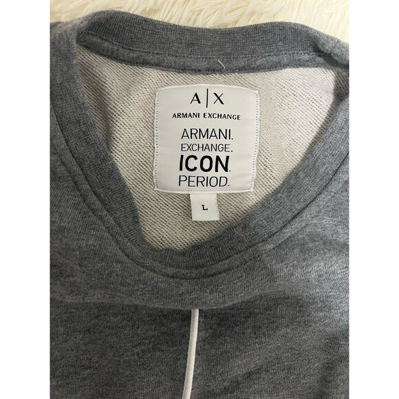 ARMANI EXCHANGE Sweatshirt gray Large - Picture 5 of 8